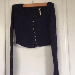 Free People Cropped Sweater